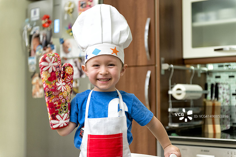 小男孩厨师图片素材