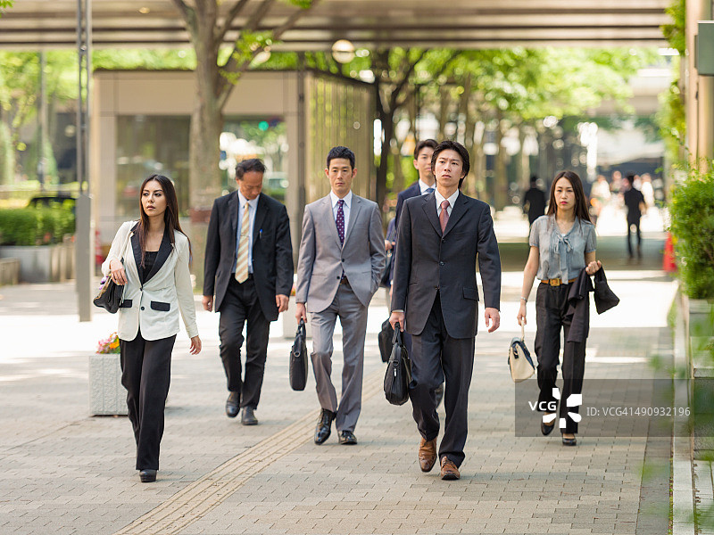 东京的日本商务通勤者图片素材
