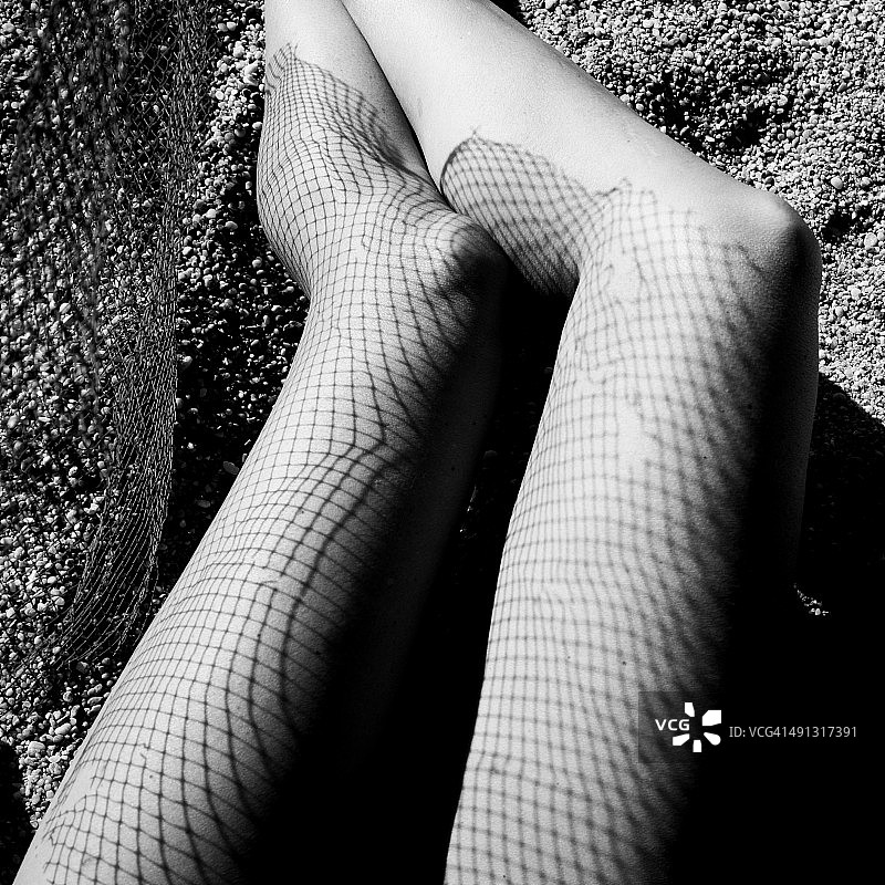 阴影紧身裤袜图片素材
