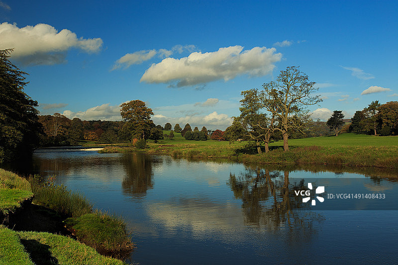 查茨沃斯公园的秋色图片素材