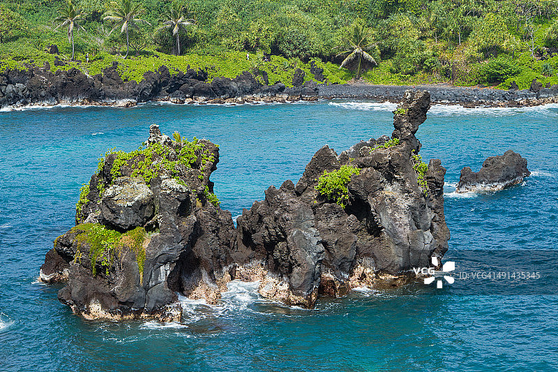瓦伊阿纳帕纳帕州立公园的海岸景色图片素材