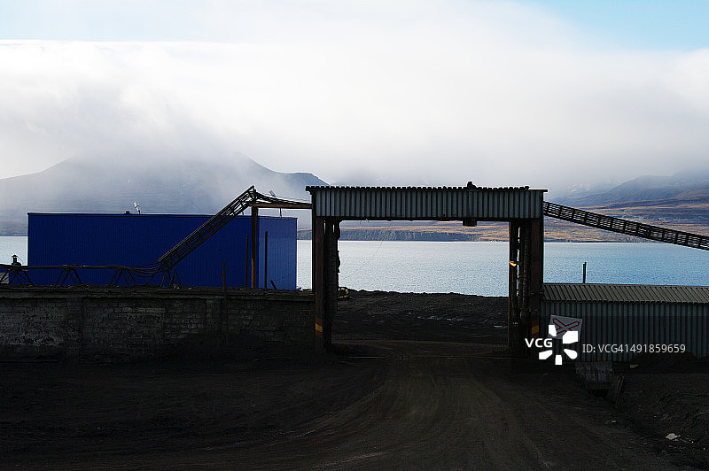 巴伦支堡的工业建筑图片素材