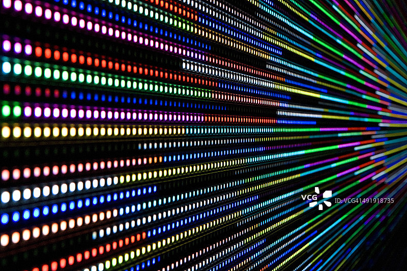 彩色LED墙图片素材
