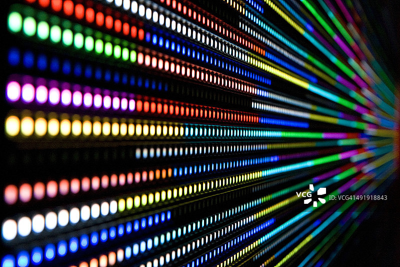 彩色LED墙图片素材