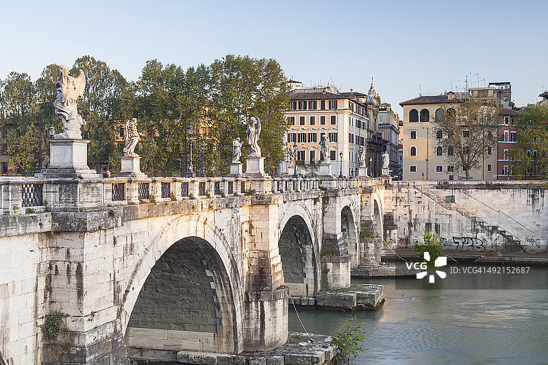 罗马的圣天使桥图片素材