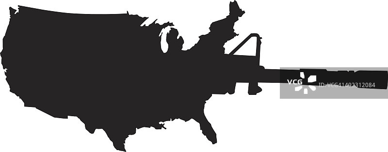 美国半自动武器图片素材