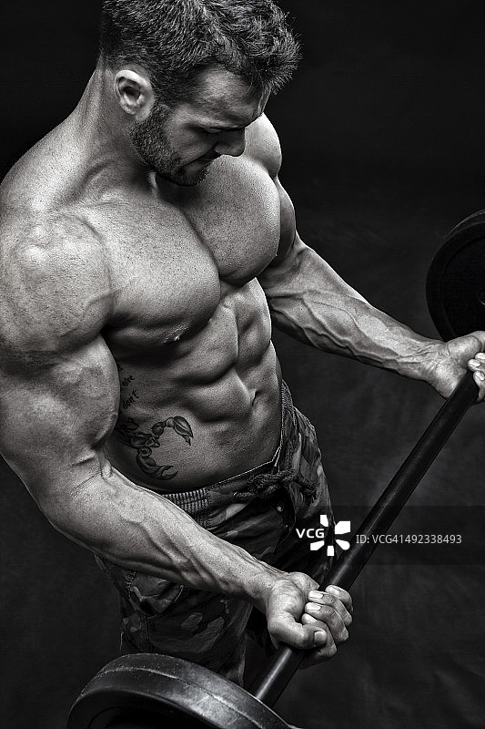 健美运动员图片素材