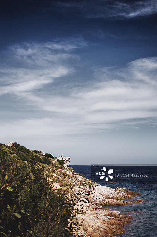 圣特雷莎迪加卢拉附近的海岸线图片素材
