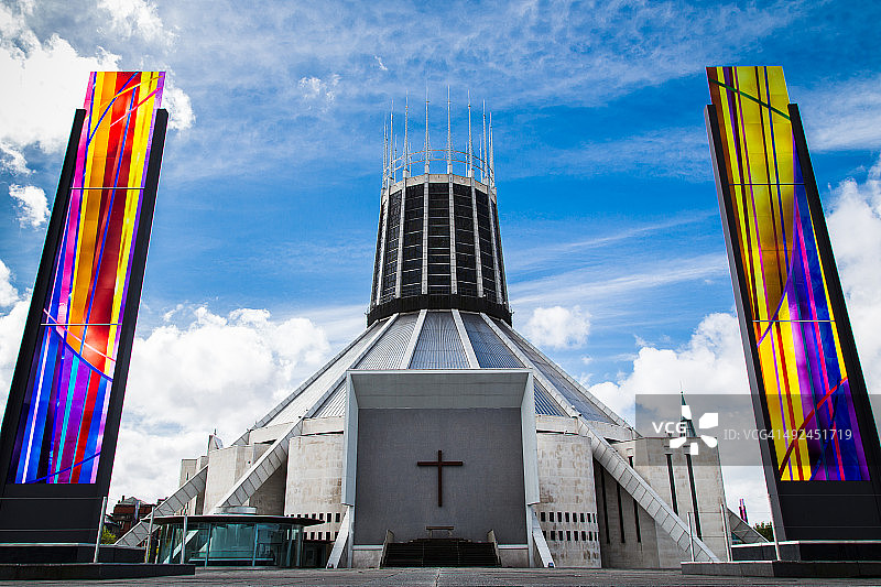 利物浦大都会大教堂后景图片素材