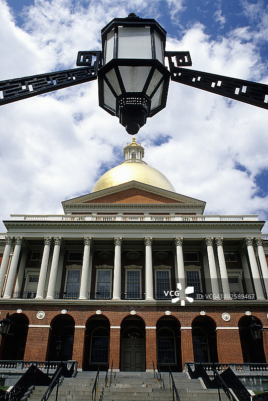 马萨诸塞州议会大厦，波士顿图片素材