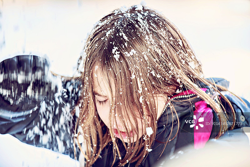 情人节的雪趣图片素材
