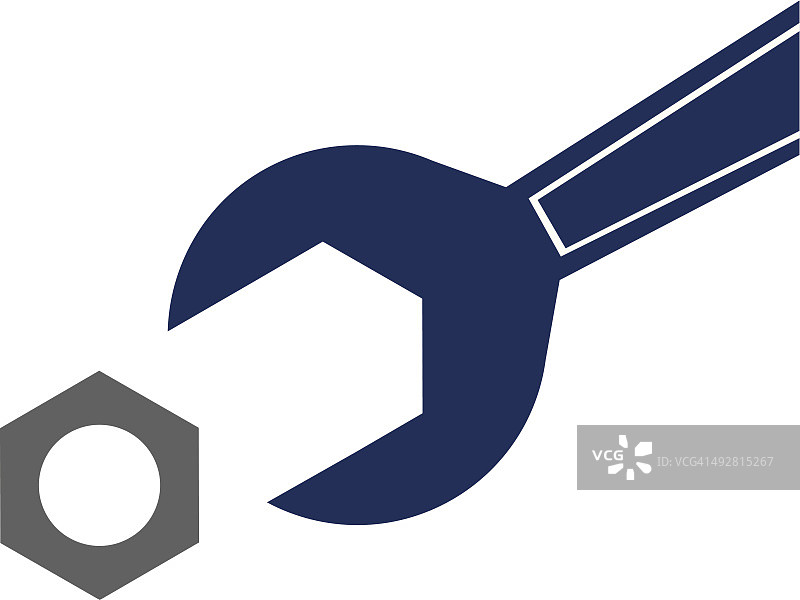 扳手和螺母图片素材