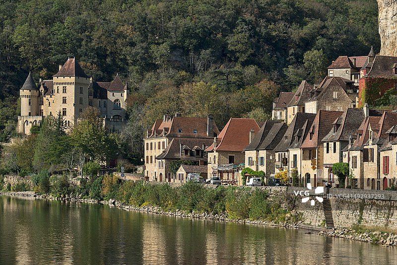 La Roque-Gageac村落风光图片素材