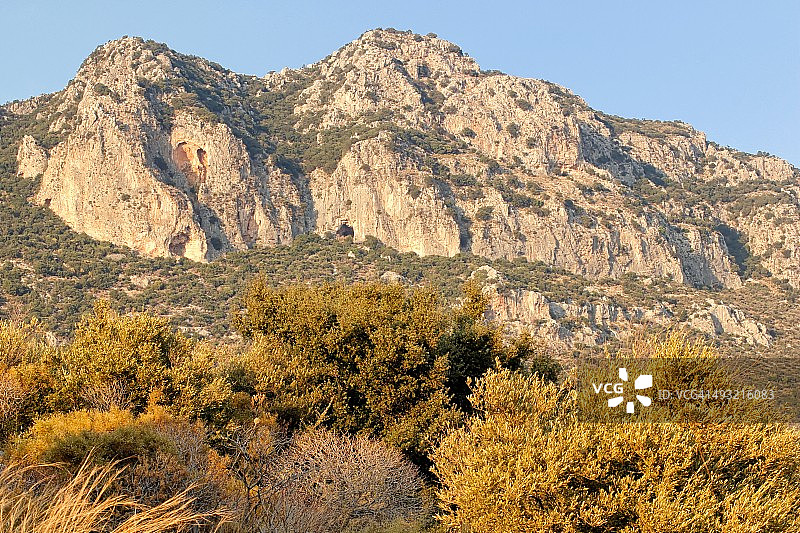 土耳其的“睡人”山图片素材