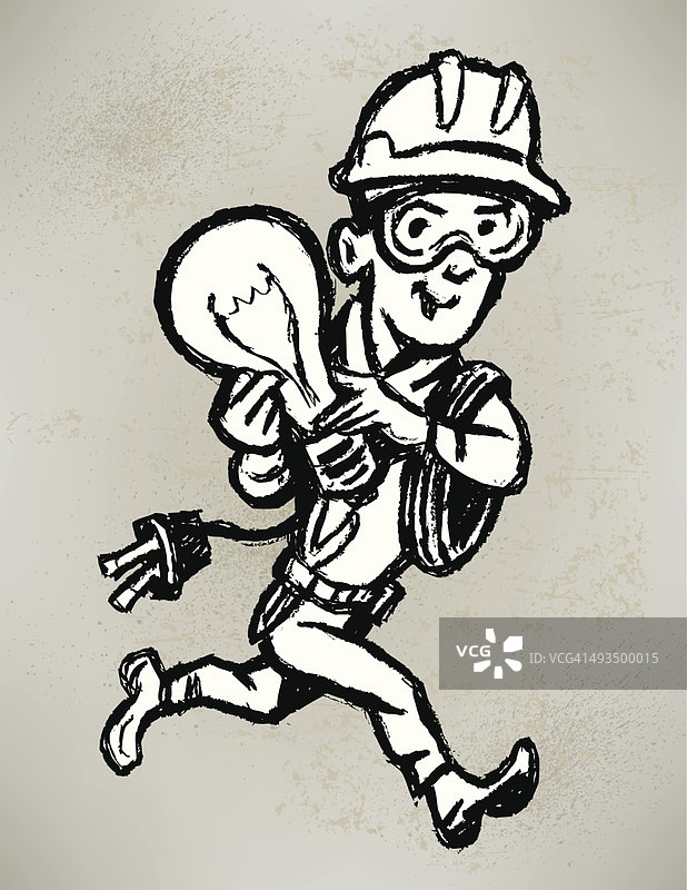 电工卡通图片素材