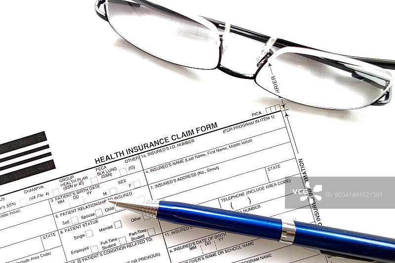 健康保险索赔表图片素材