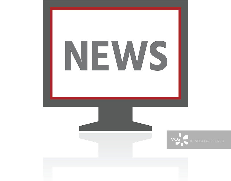 电脑显示器图标上的白色背景。——ProSeries图片素材