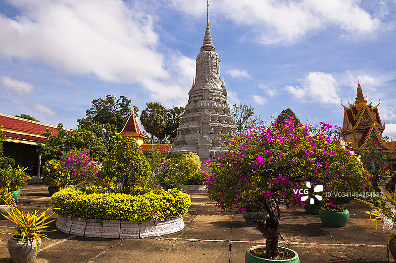 金边银阁寺庭院图片素材