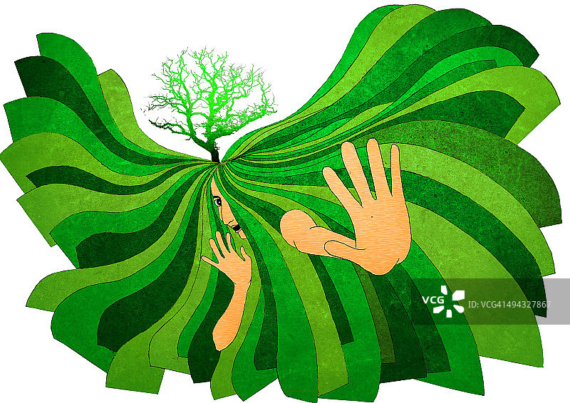 传达拯救土壤信息的示意图图片素材