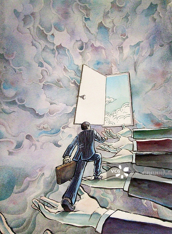 人们支持商人图片素材