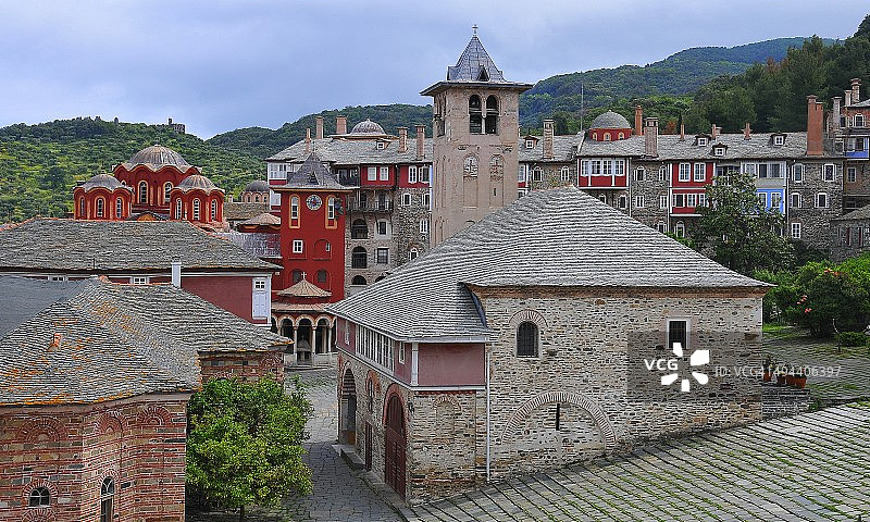 阿陀斯山瓦托佩迪修道院图片素材