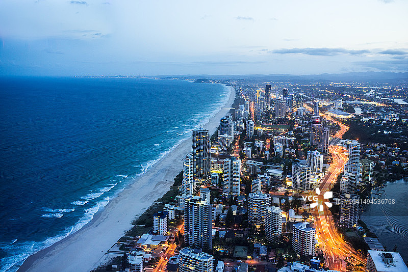 黄金海岸夜景图片素材