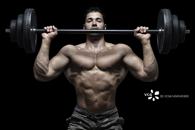 肩部推举图片素材