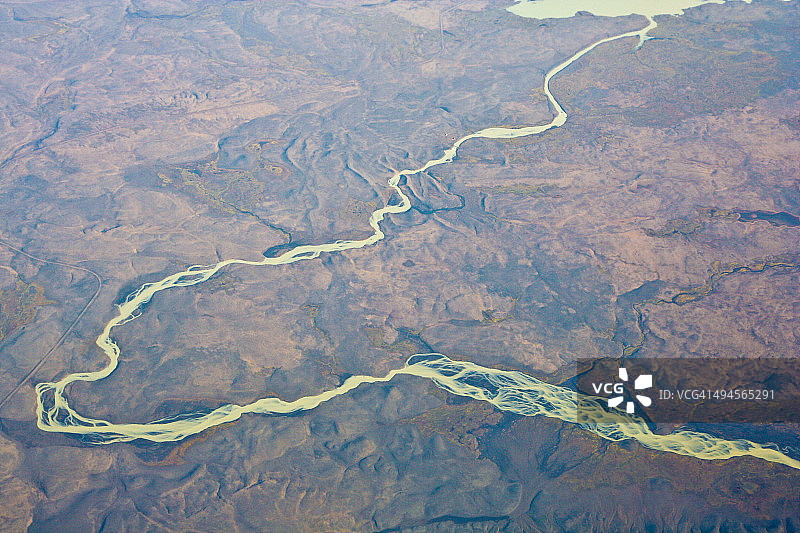 冰岛高地航拍图片素材