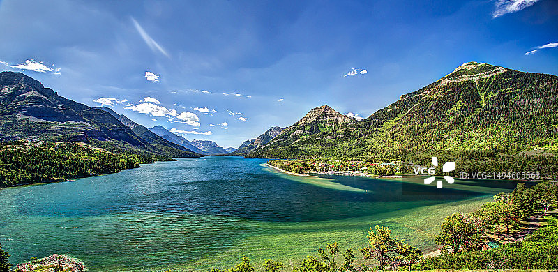 上沃特顿湖图片素材