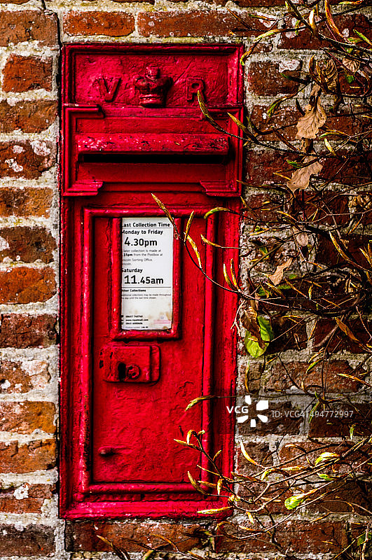 维多利亚时期的邮筒图片素材