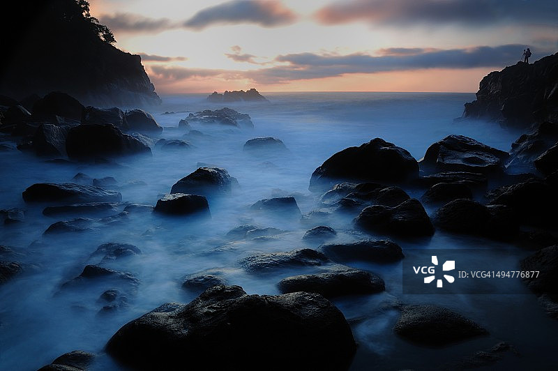 伊豆半岛城崎海岸的日出图片素材