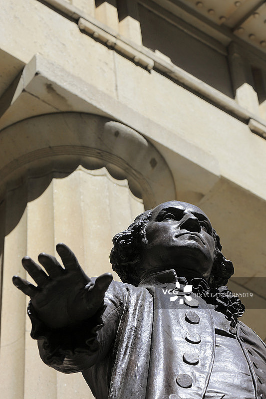 乔治·华盛顿雕像特写图片素材