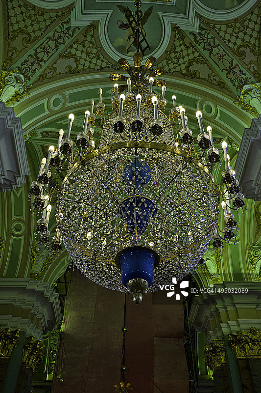 彼得和保罗大教堂内部图片素材