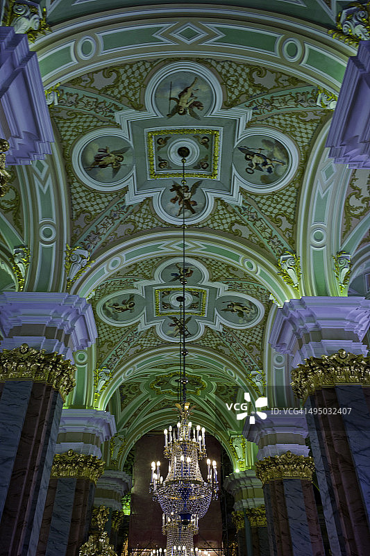 彼得和保罗大教堂内部图片素材