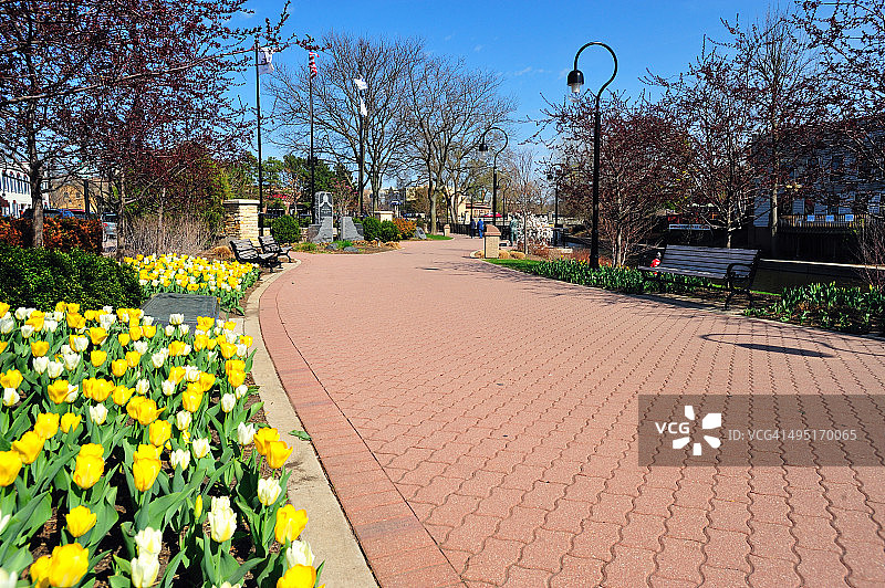 内珀维尔河滨步道图片素材