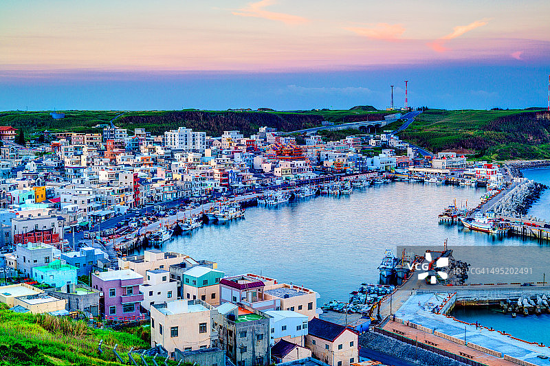 中国台湾澎湖港的美丽景色图片素材