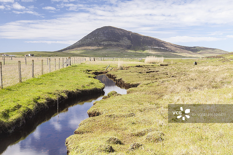 哈里斯岛上的盐沼图片素材
