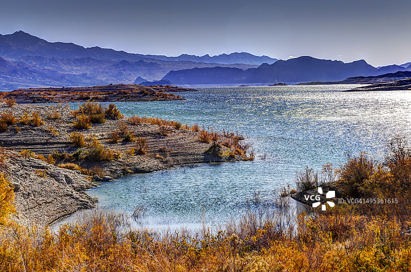 米德湖的清晨图片素材