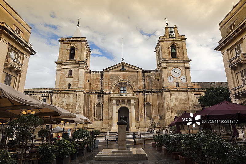 瓦莱塔的圣约翰联合大教堂，马耳他图片素材