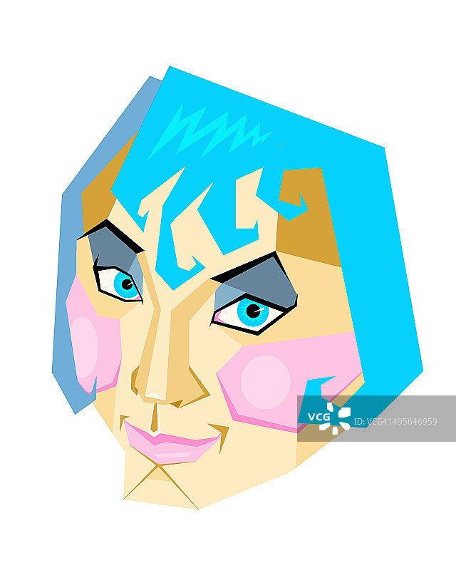 女人的脸图片素材