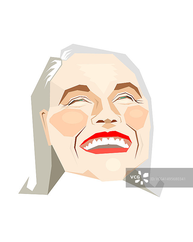 开怀大笑的中年妇女图片素材