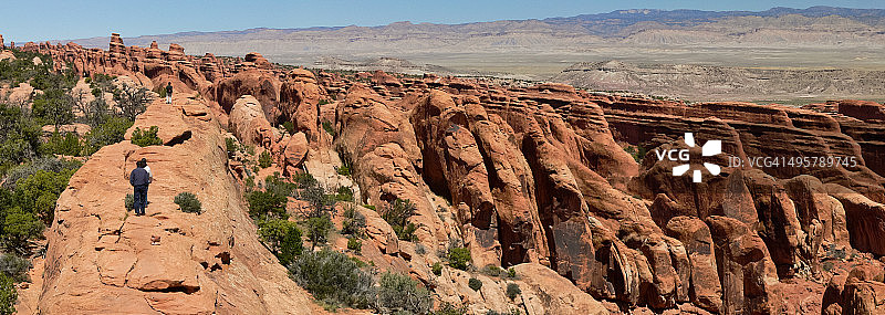 双环拱门小径，拱门国家公园，犹他州图片素材