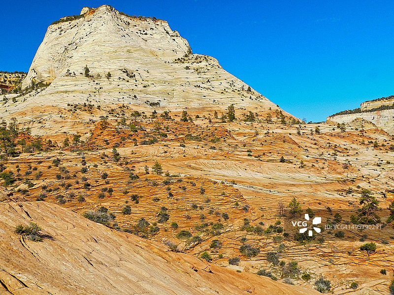 棋盘山：锡安峡谷国家公园图片素材