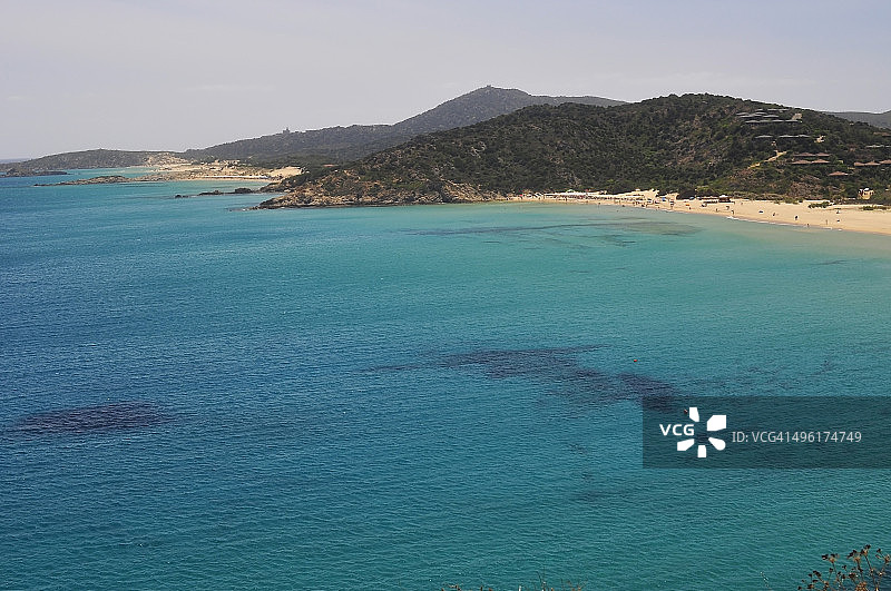 撒丁岛奇亚海滩图片素材