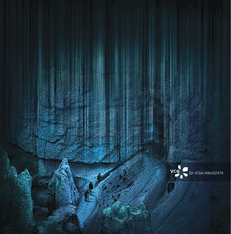 穿越神秘的布莱斯峡谷小径图片素材