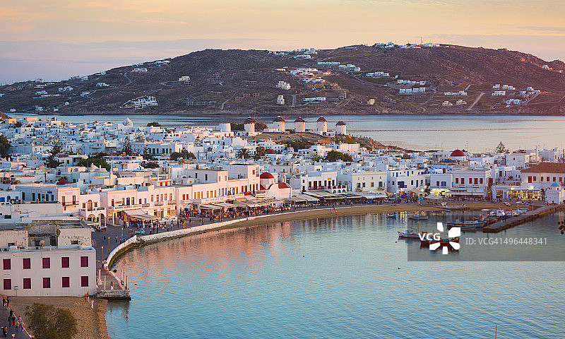 希腊米科诺斯岛图片素材