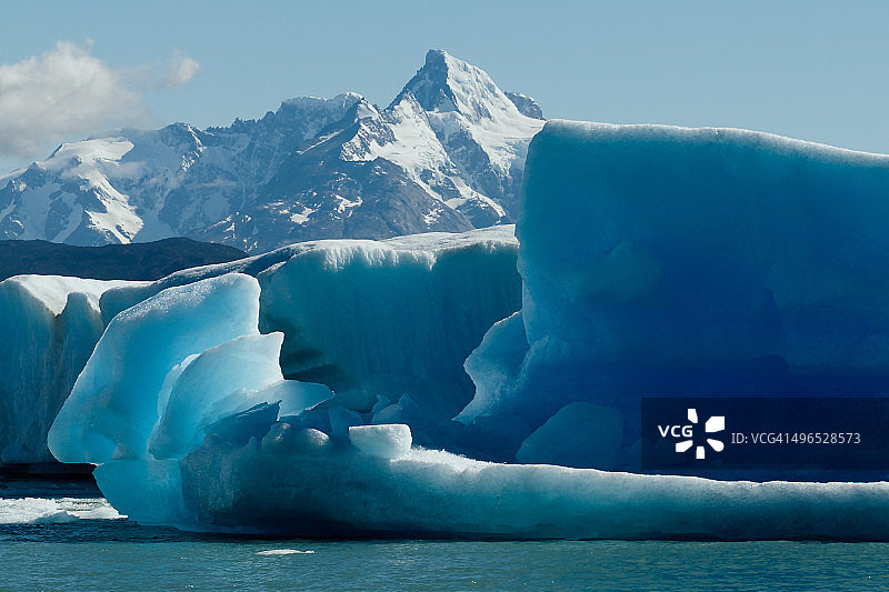 乌普萨拉冰川的冰山图片素材