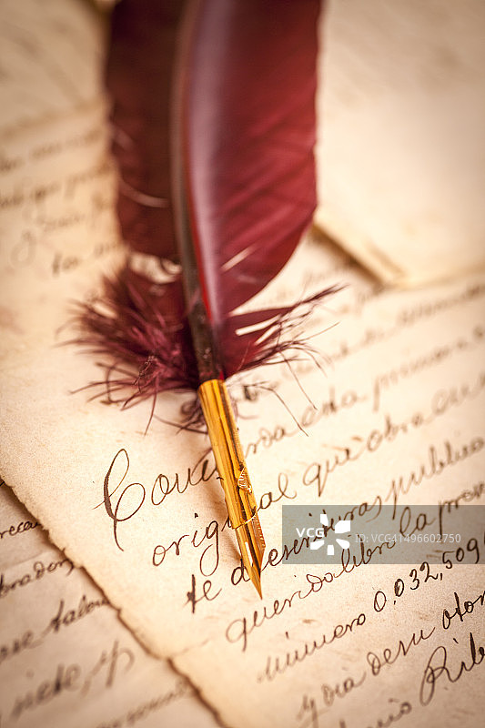 羊皮纸上的遗嘱图片素材