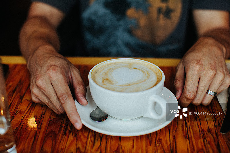 拿铁咖啡图片素材