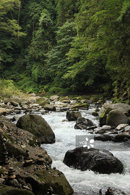 日本宫崎县岩户河图片素材